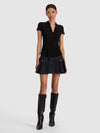 FREYA CAP SLEEVE TOP-Black-ALICE + OLIVIA