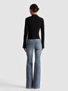FREYA BUTTON DOWN TOP-Black-ALICE + OLIVIA