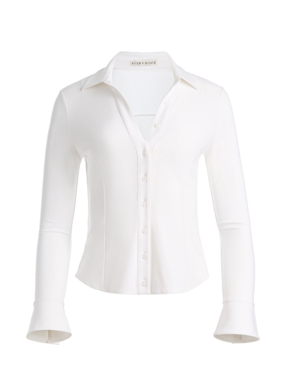 FREYA BUTTON DOWN TOP - OFF WHITE