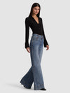 FREYA BUTTON DOWN BODYSUIT-Black-ALICE + OLIVIA