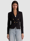 SABLE DOUBLE BREASTED CROPPED BLAZER-Black-ALICE + OLIVIA
