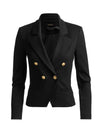 SABLE DOUBLE BREASTED CROPPED BLAZER-Black-ALICE + OLIVIA