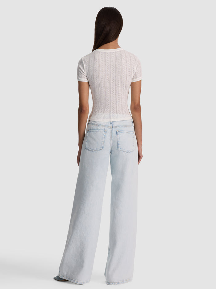 TESS TEE-OFF WHITE-ALICE + OLIVIA