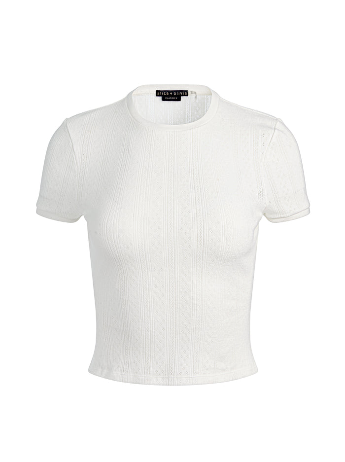 TESS TEE - BIANCO SPORCO