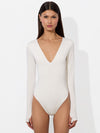 OLEA LONG SLEEVE BODYSUIT-Black-ALICE + OLIVIA
