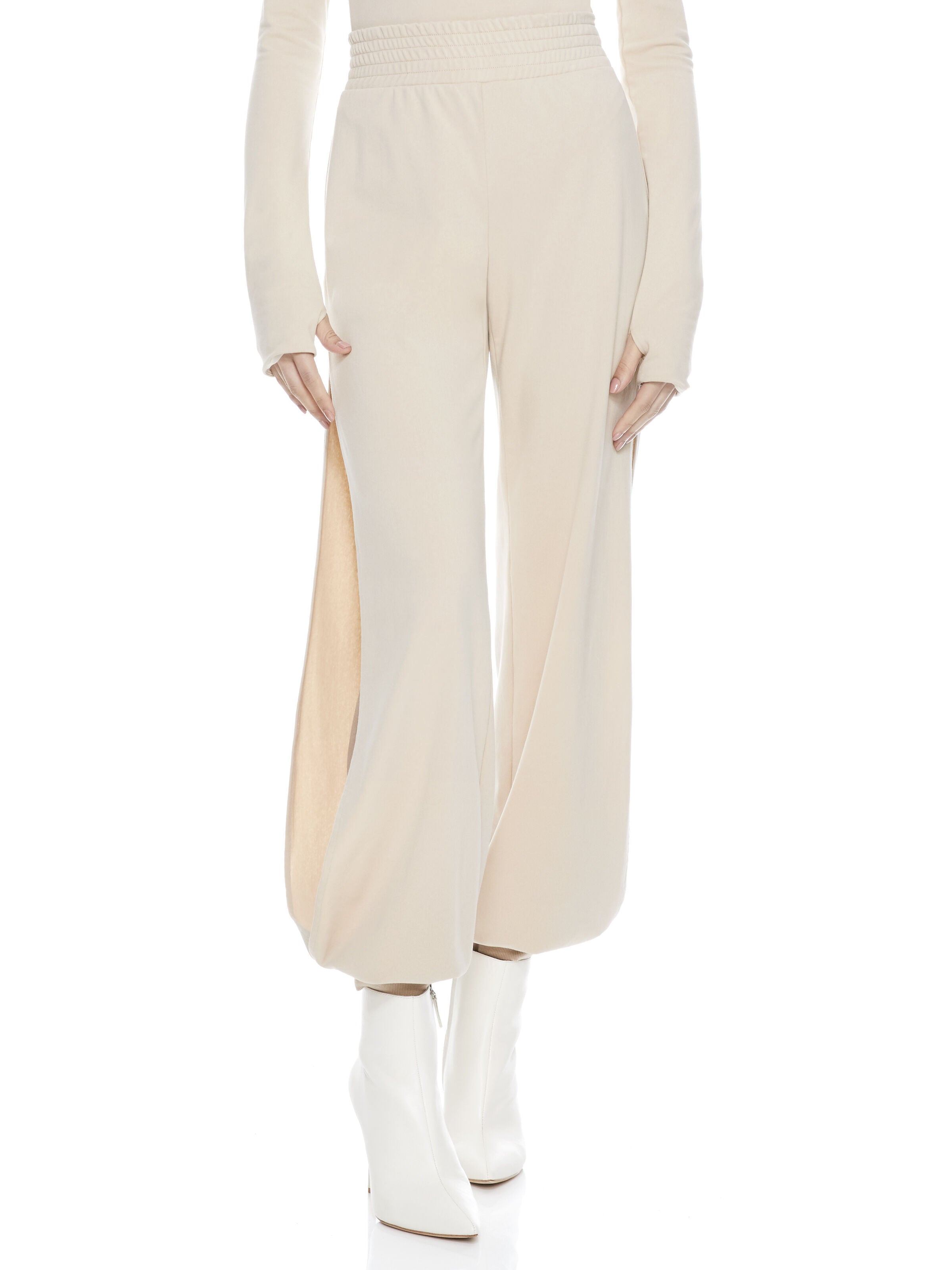 MIAMI SIDE SLIT JOGGER-Black-ALICE + OLIVIA