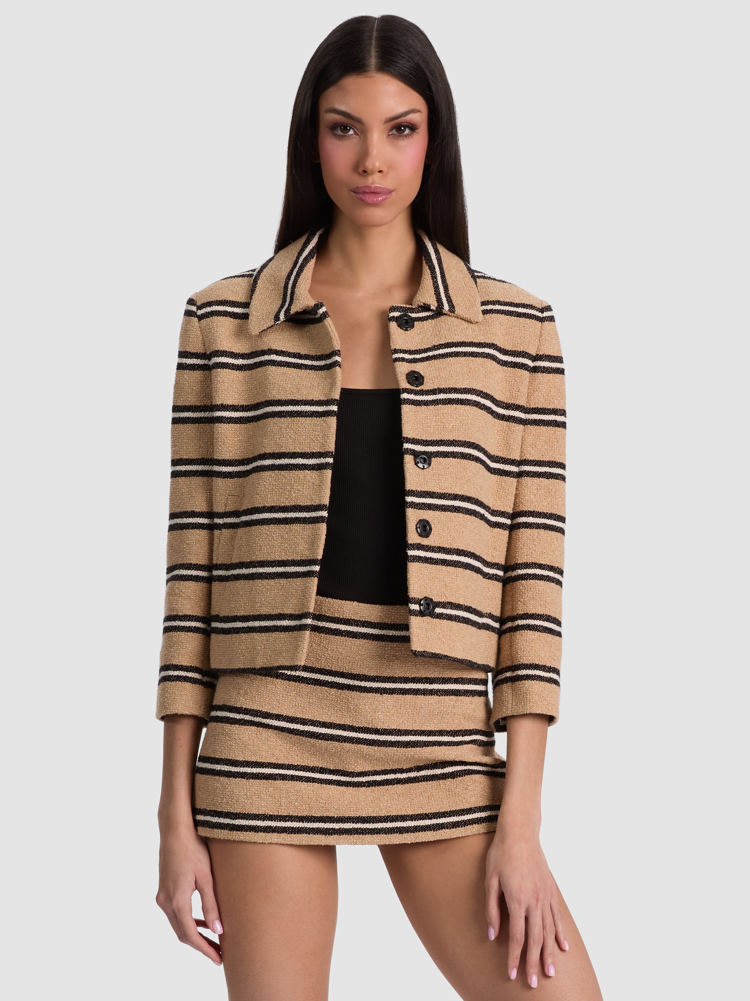 VESTE WESTON BOX À MANCHES 3/4-ALICE + OLIVIA