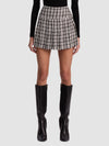 EMILIE TWEED MINI SKIRT-BLACK/OFF WHITE-ALICE + OLIVIA