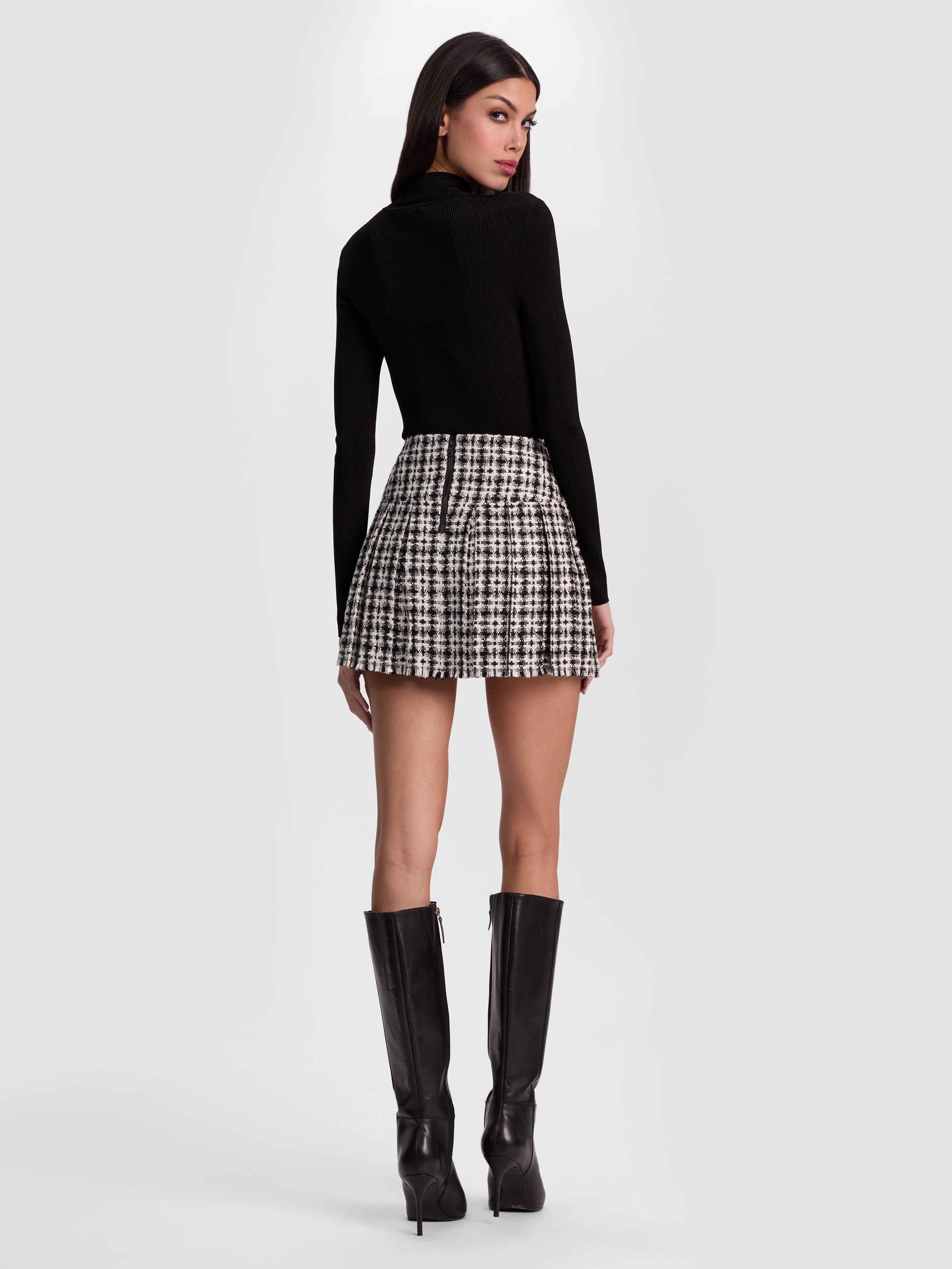 JUPE COURTE EMILIE EN TWEED-ALICE + OLIVIA