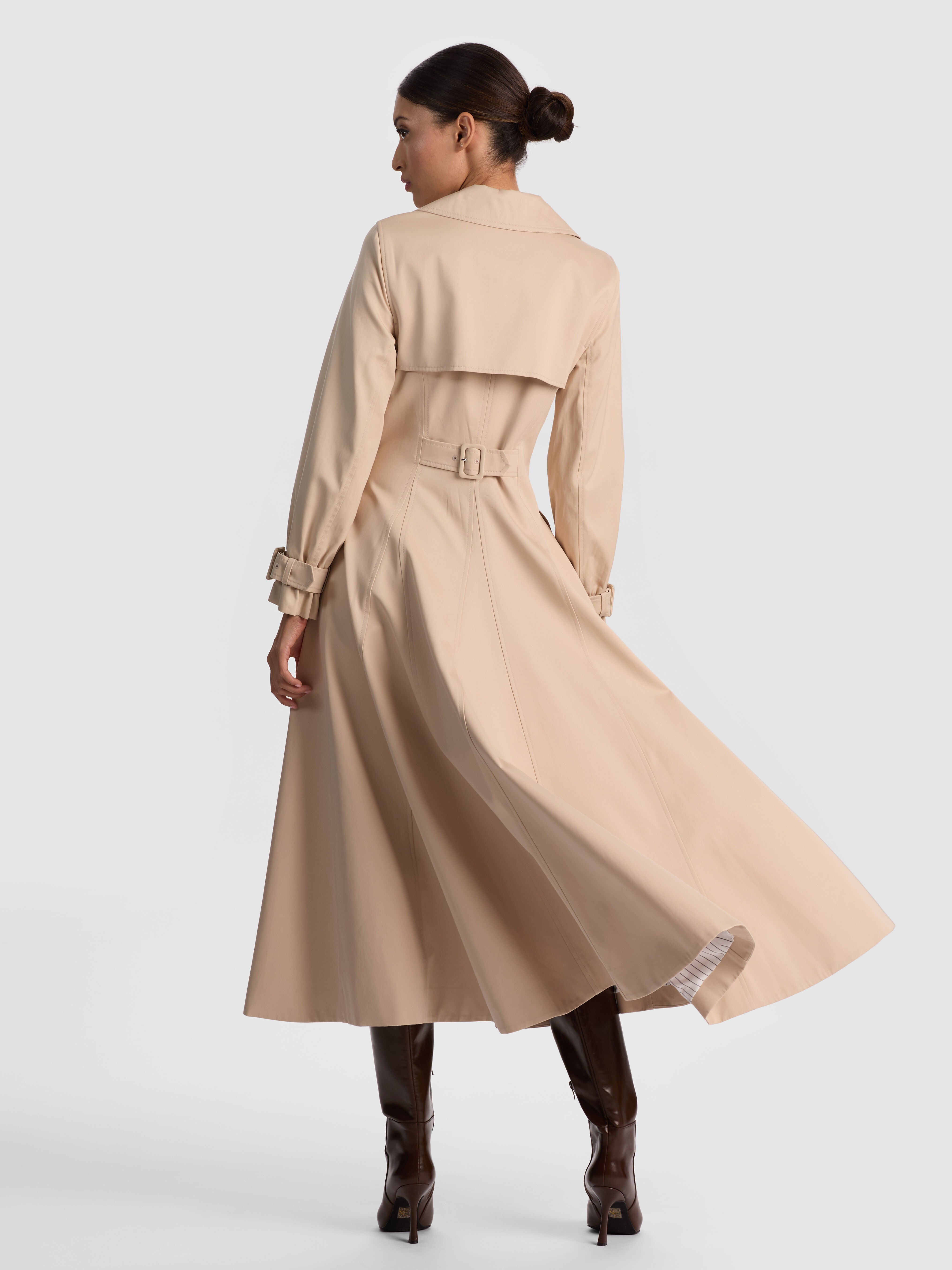 ELLIE TRENCH COAT in LATTE | ALICE + OLIVIA