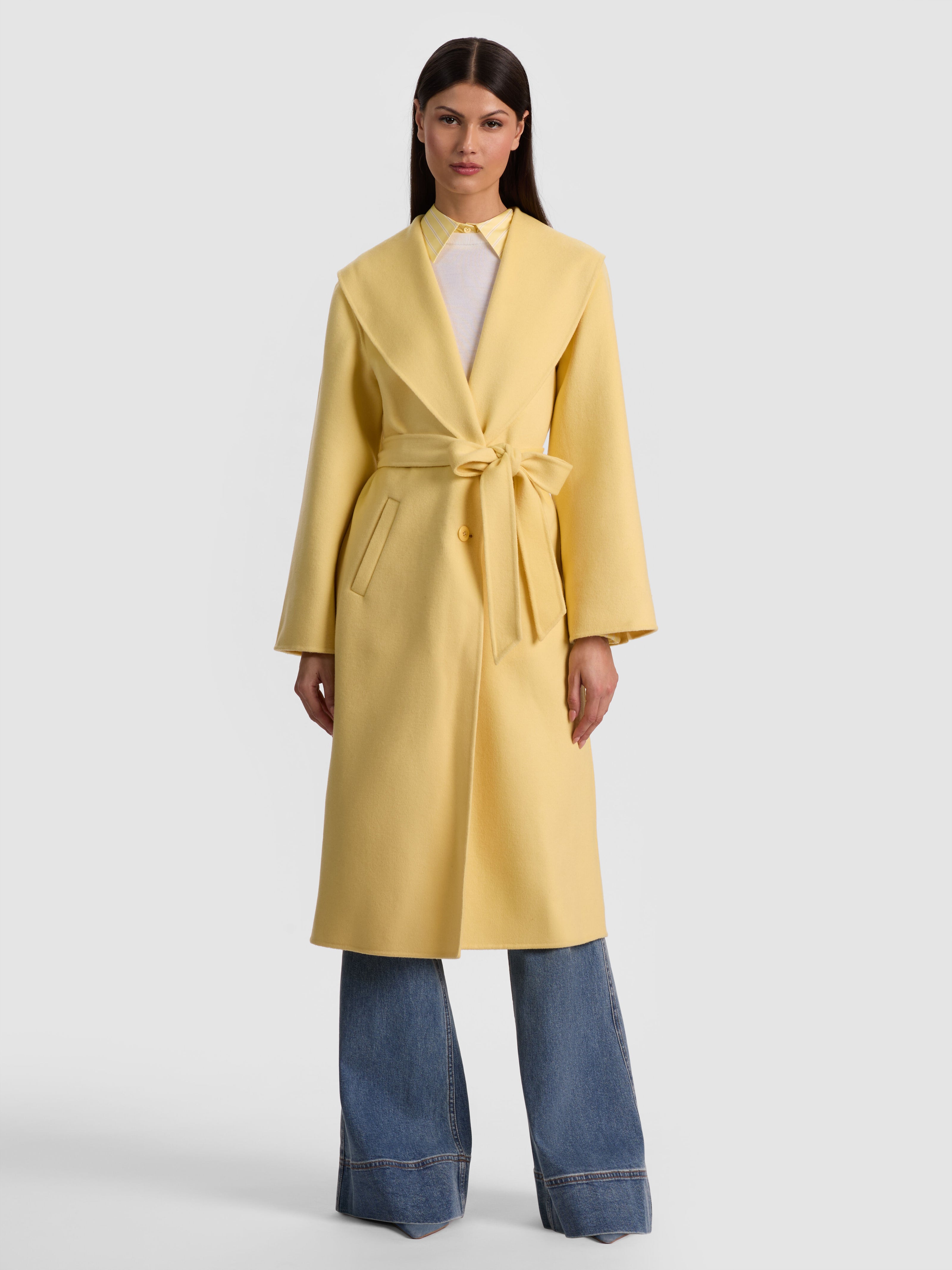 MARCELENE MIDI COAT-BUTTER-ALICE + OLIVIA