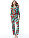 POSH PEANUT X A+O WOMEN'S PAJAMA SET-BEACH BLISS-ALICE + OLIVIA