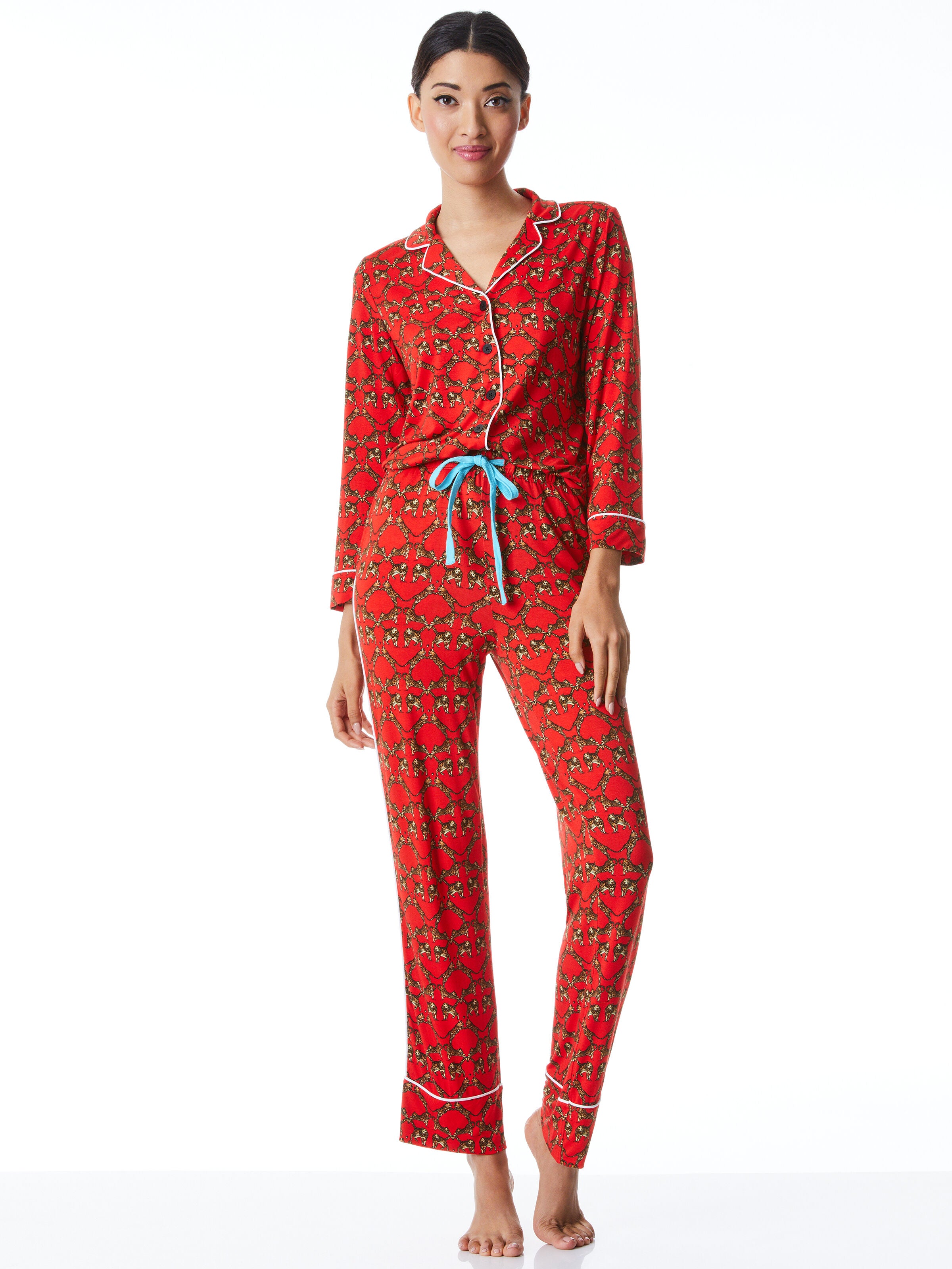 POSH PEANUT X A+O WOMEN'S PAJAMA SET-BEACH BLISS-ALICE + OLIVIA