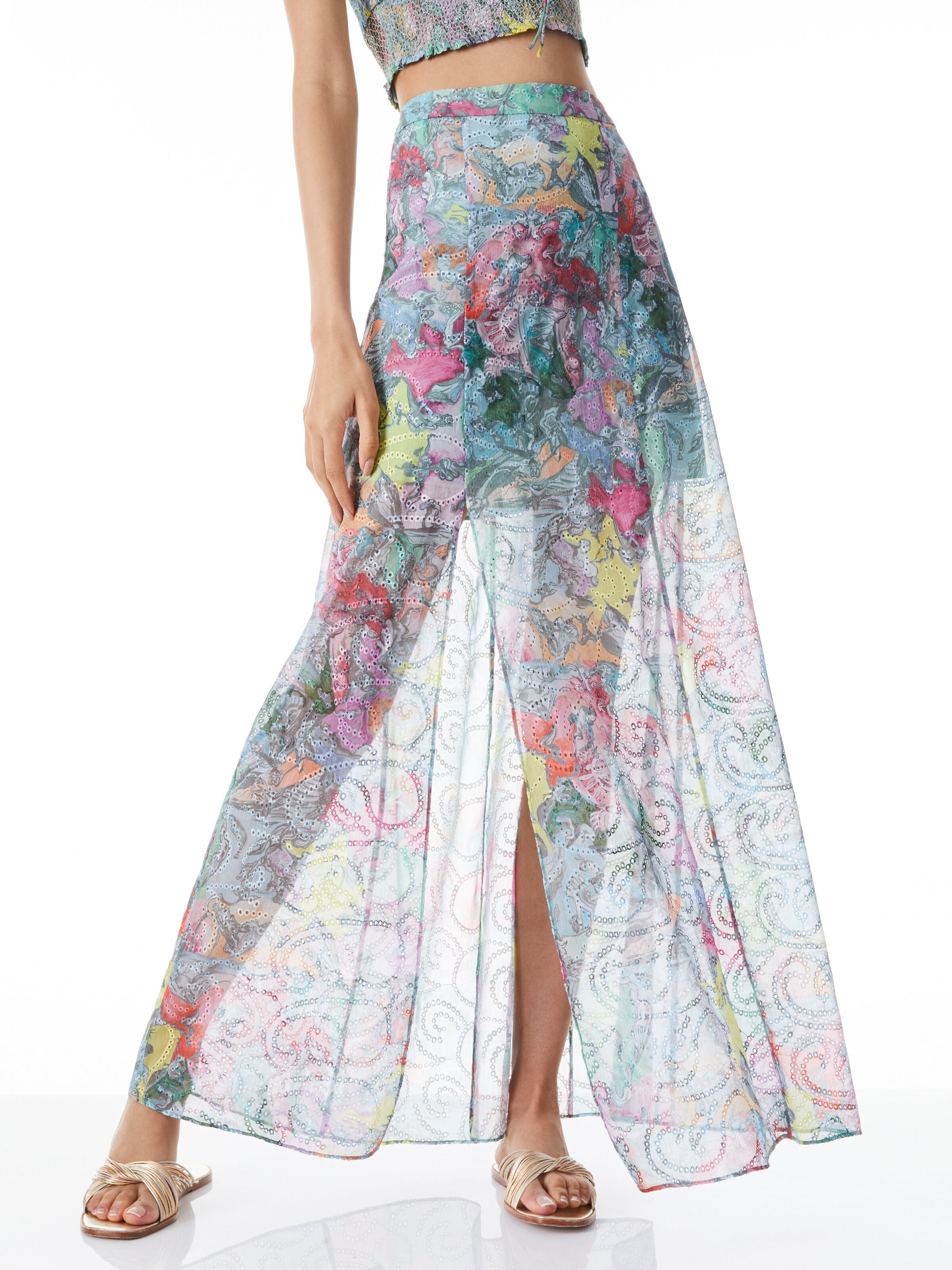 A+O X LOLA SCHNABEL ATHENA MAXI SKIRT-LOLA'S DREAM-ALICE + OLIVIA