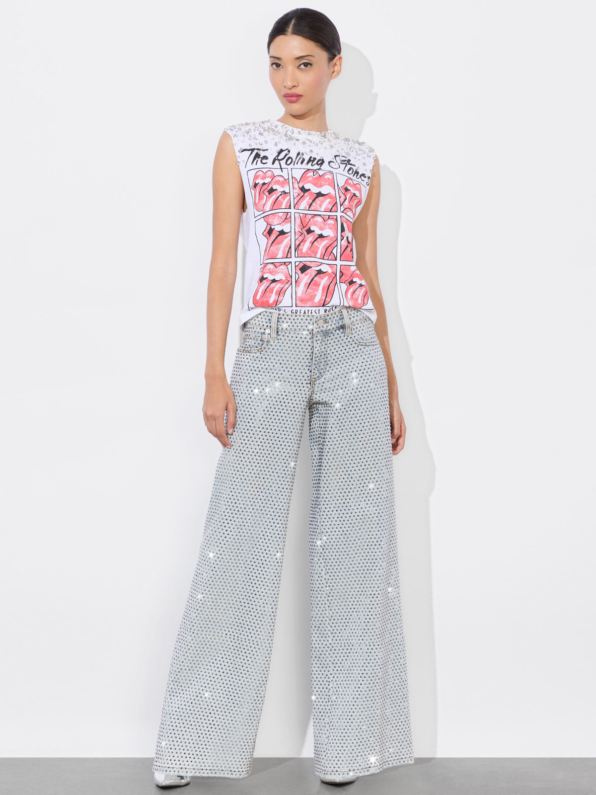 MICAH MUSCLE TANK-OFF WHITE MULTI-ALICE + OLIVIA