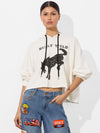 FELPA CORTA CON CAPPUCCIO BRONCO SUNNY A+O-ALICE + OLIVIA