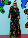 A+O X GRATEFUL DEAD TINA BALLGOWN SKIRT-GRATEFUL BEARS BLACK-ALICE + OLIVIA