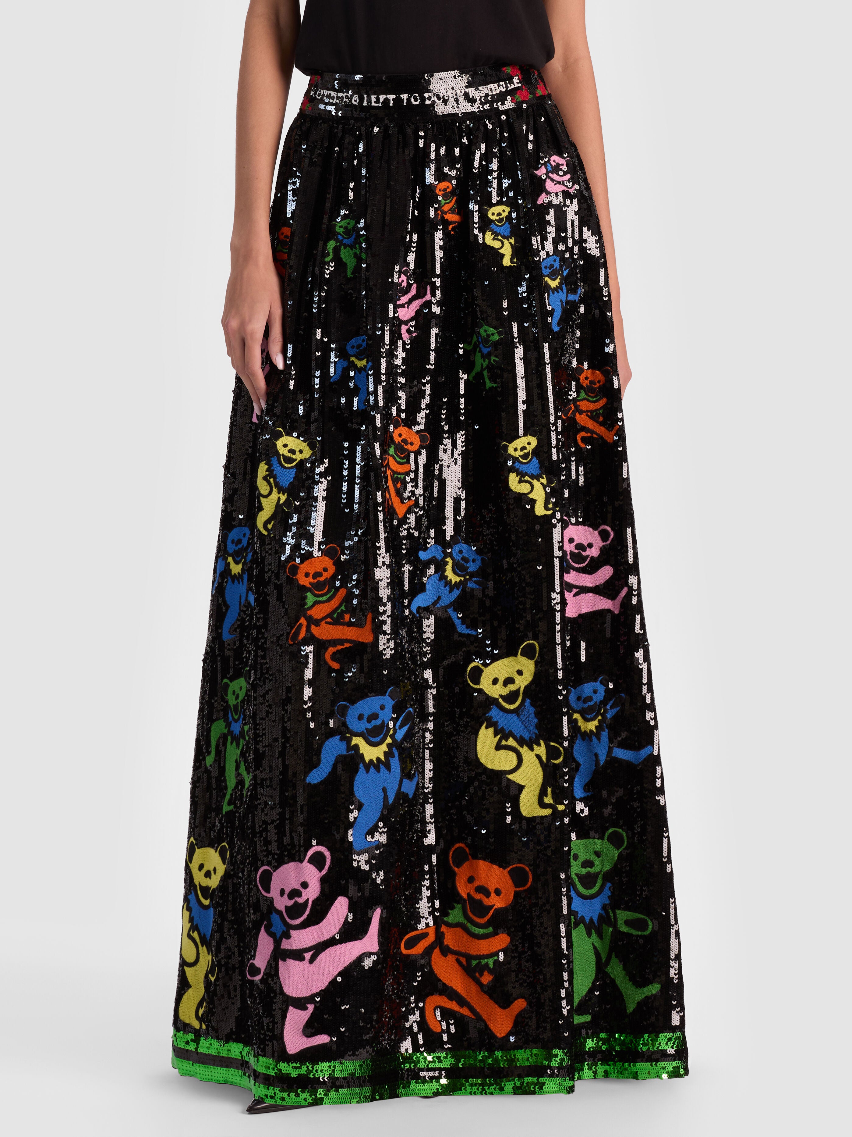 A+O X GRATEFUL DEAD TINA BALLGOWN SKIRT-ALICE + OLIVIA