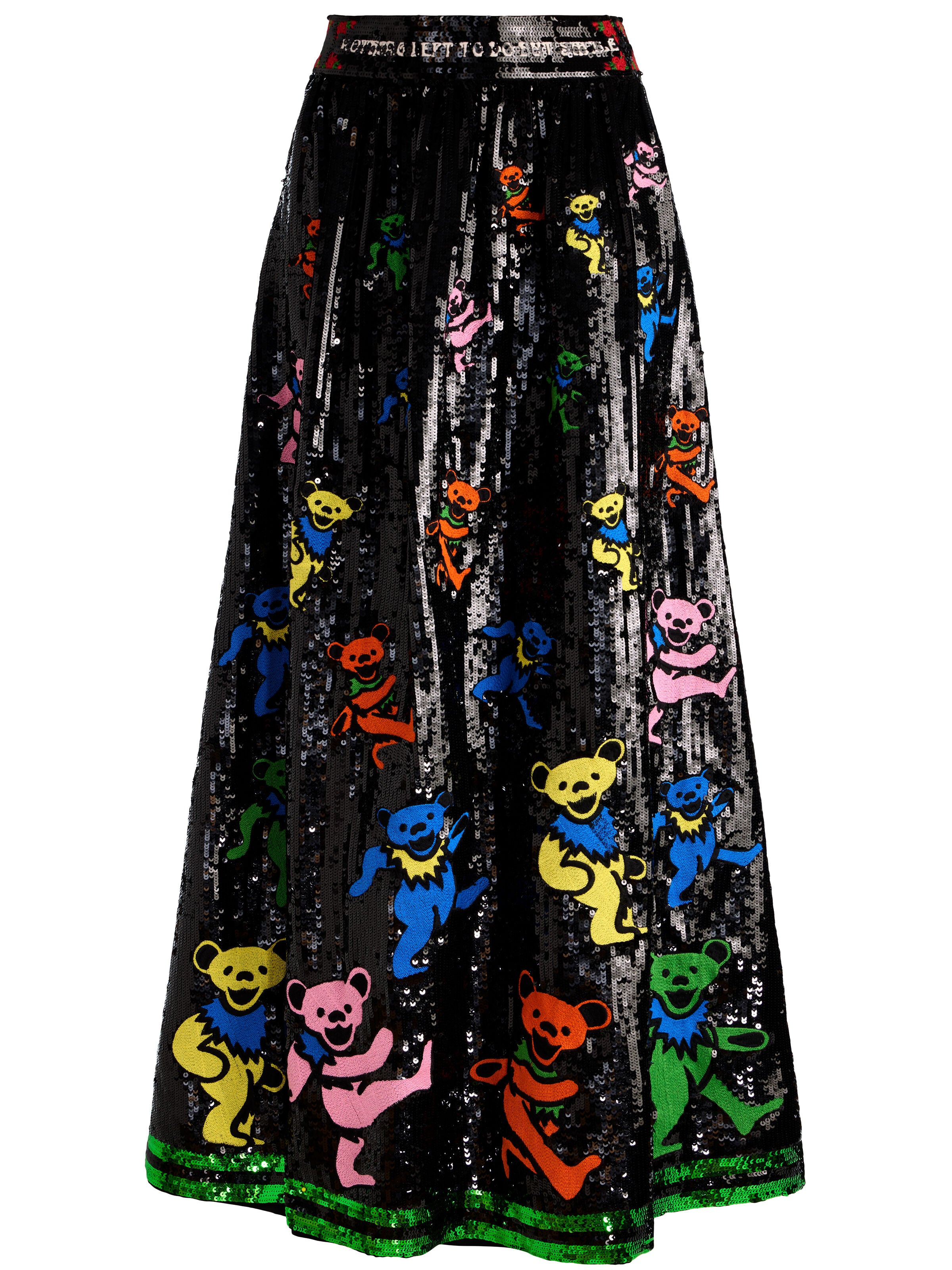 A+O X GRATEFUL DEAD TINA BALLGOWN SKIRT-ALICE + OLIVIA