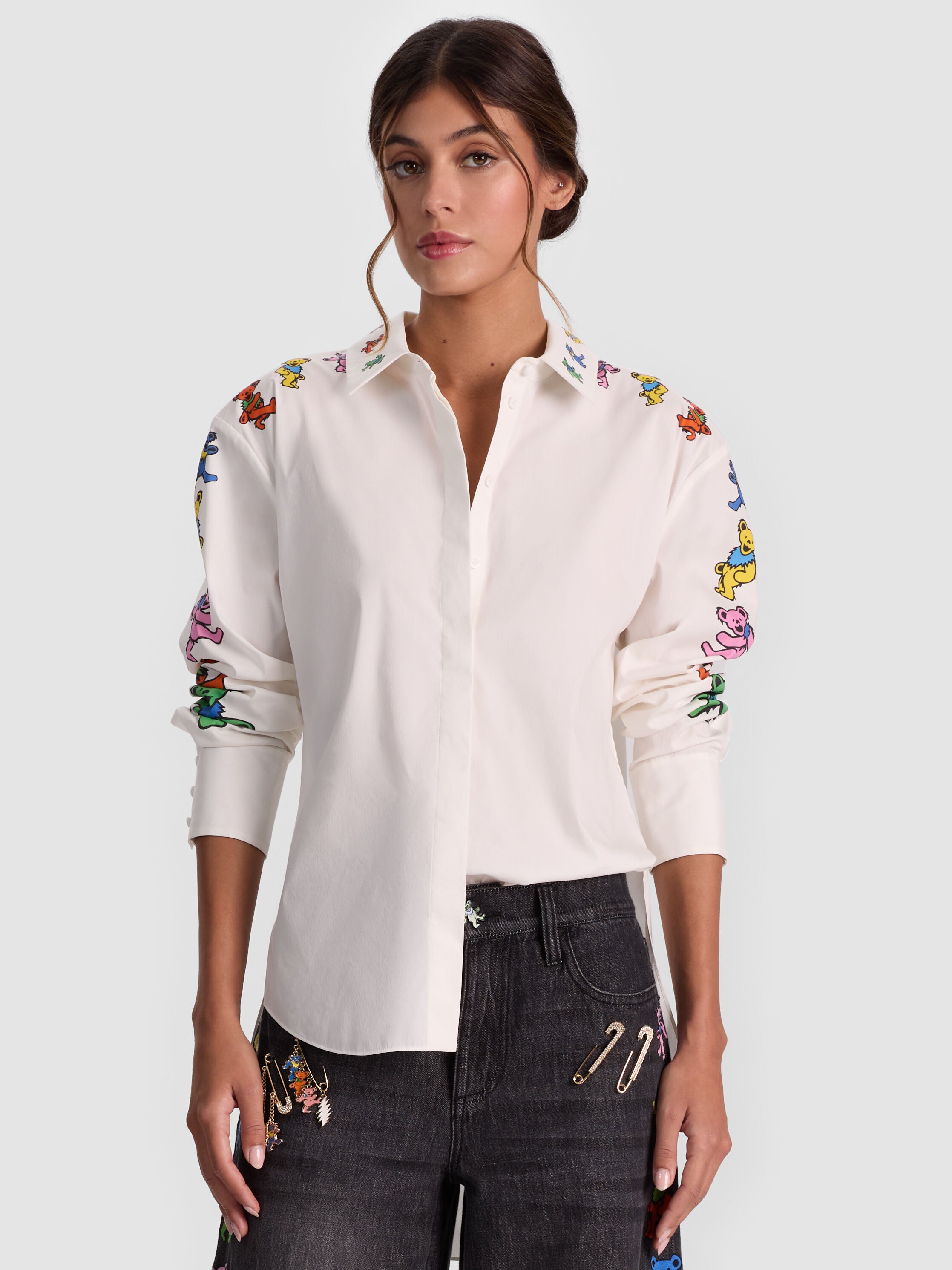 A+O X GRATEFUL DEAD DIMITRA BUTTON DOWN