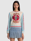 MAGLIONE STAMPATO IN LANA CAROLEE-ALICE + OLIVIA