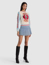 CAROLEE WOOL PRINTED PULLOVER-APPETITE FOR DESTRUCTION-ALICE + OLIVIA