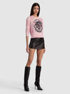 CAROLEE WOOL PRINTED PULLOVER-LADY LUCK ENGLISH ROSE-ALICE + OLIVIA