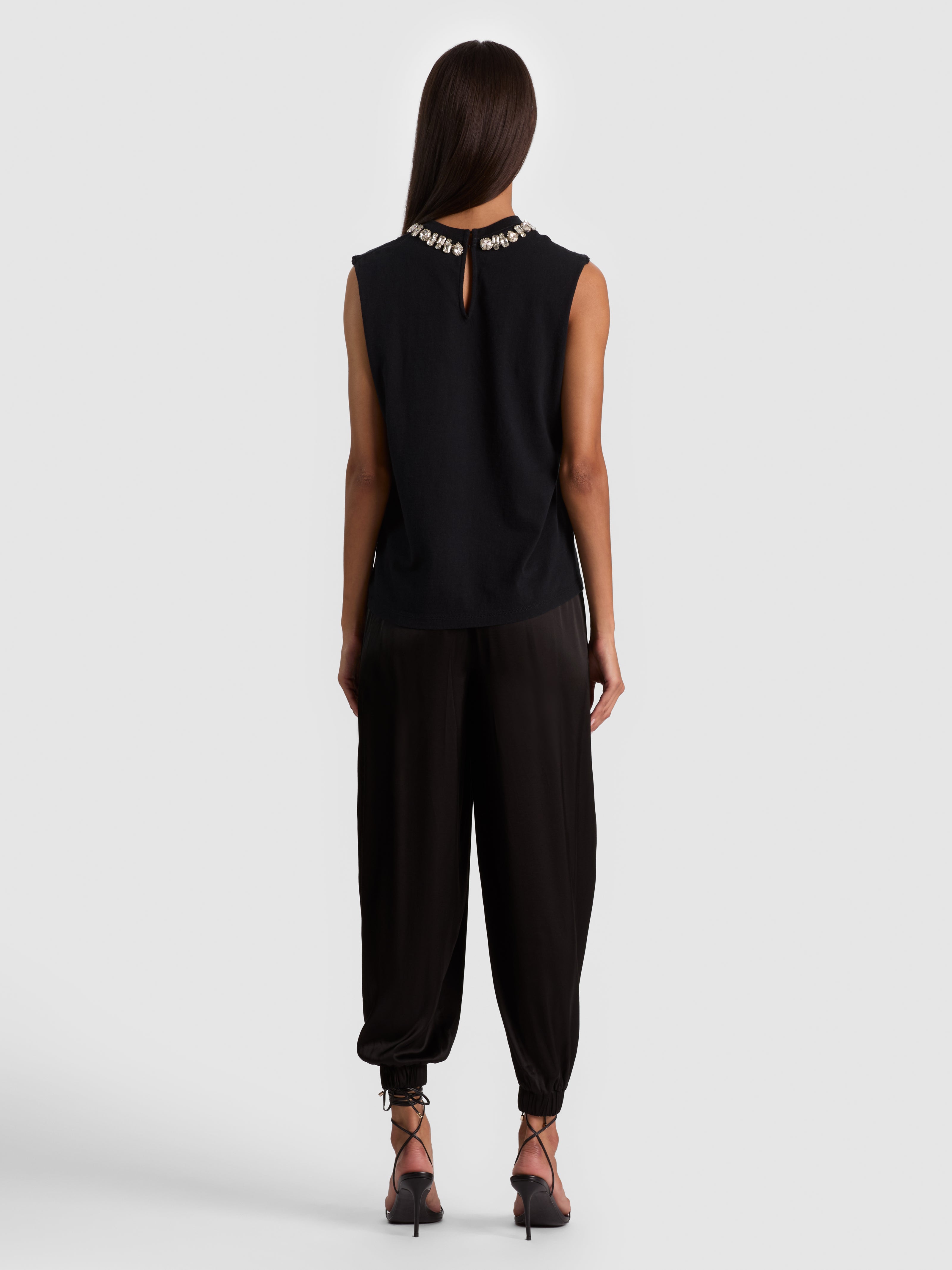 CANOTTA MICAH CON SPALLINE AMPIE DECORATE-ALICE + OLIVIA