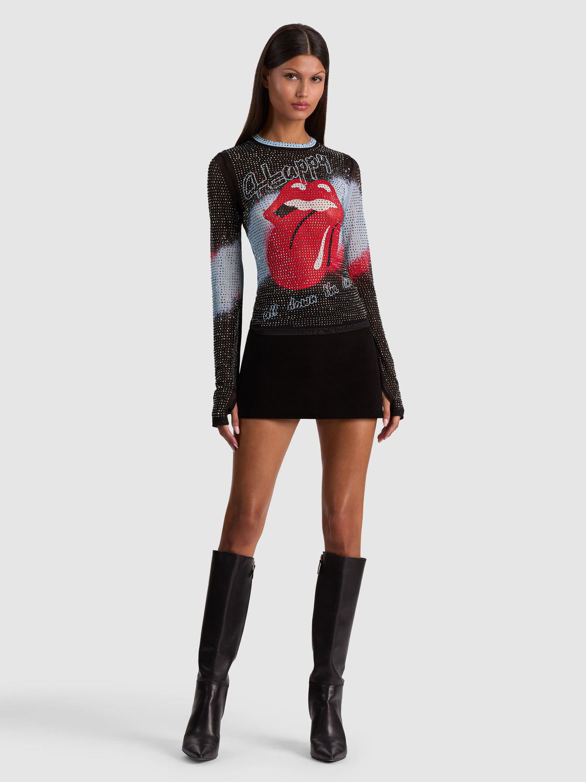 DELAINA EMBELLISHED TOP - HAPPY DOWN THE LINE
