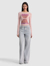DELAINA EMBELLISHED TOP-GOOD VIBRATIONS-ALICE + OLIVIA