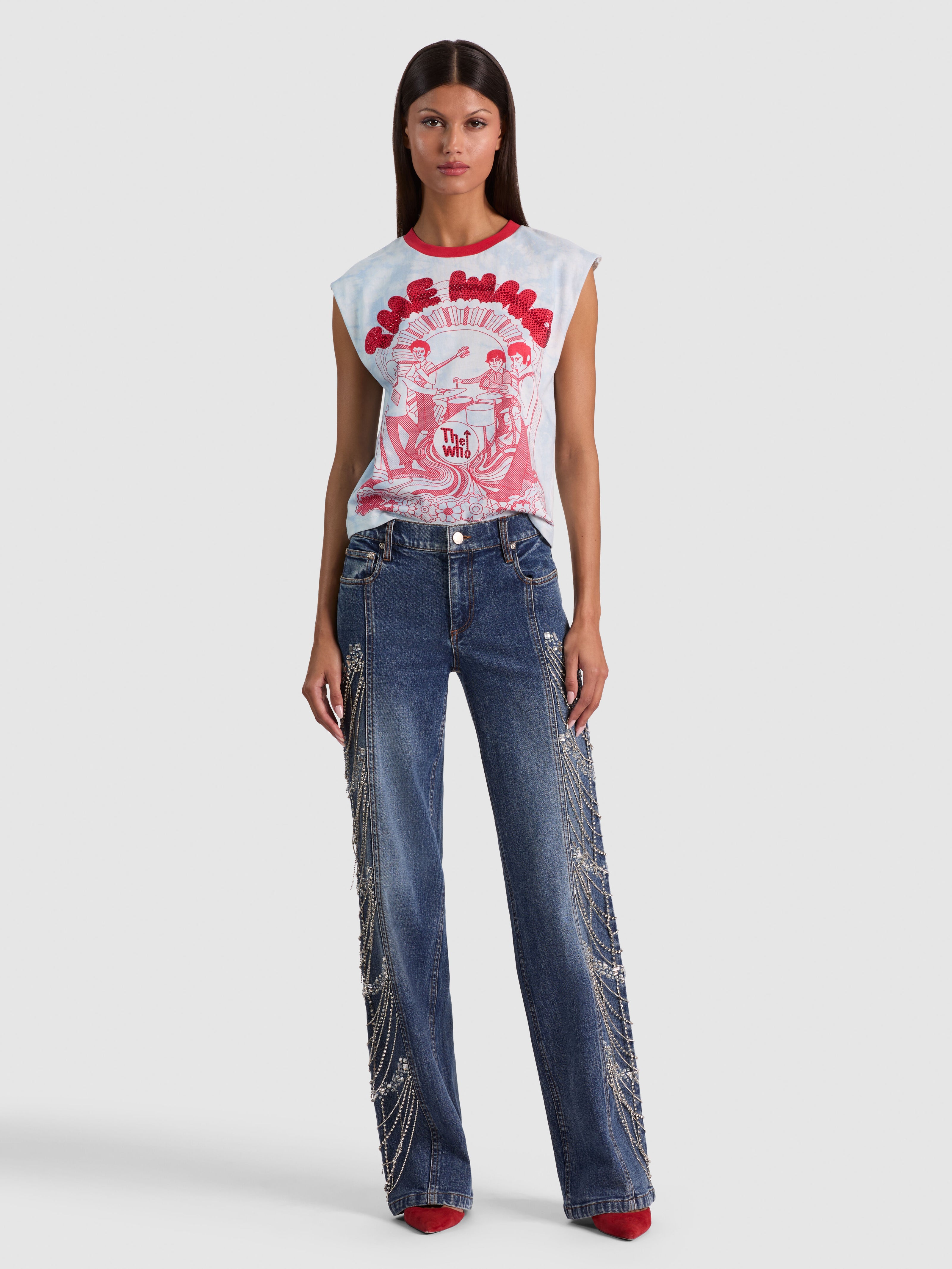 MAGLIETTA SENZA MANICHE CON SPALLINE IMBOTTITE MICAH-ALICE + OLIVIA