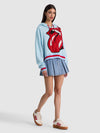 SUNNY EMBELLISHED CROPPED HOODIE-LICK ME-ALICE + OLIVIA