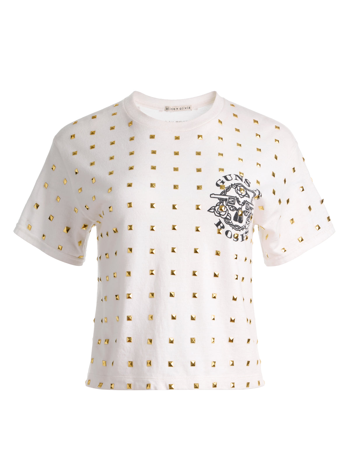 ALVERA STUDDED TEE - GUNS N ROSES