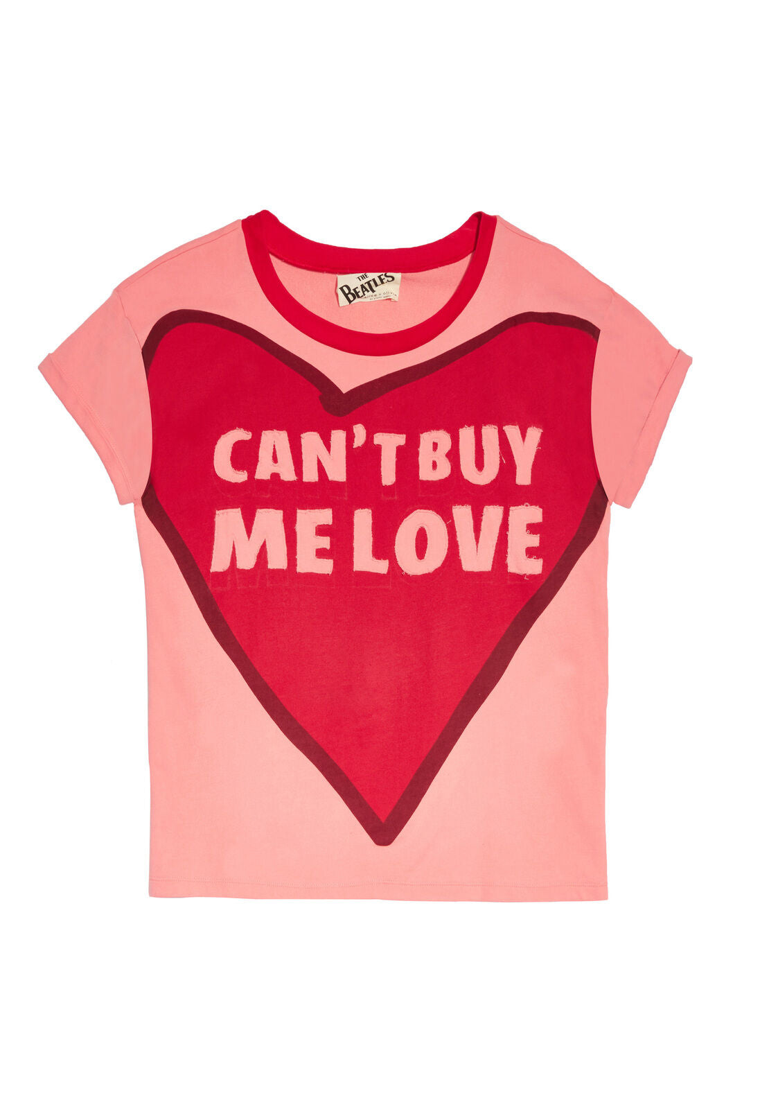 PALMER APPLQUE RLL CFF BXY TEE-MILLENIAL PINK/MULTI-ALICE + OLIVIA