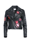 CODY LEATHER CROPPED MOTO JACKET-BLACK/MULTI-ALICE + OLIVIA