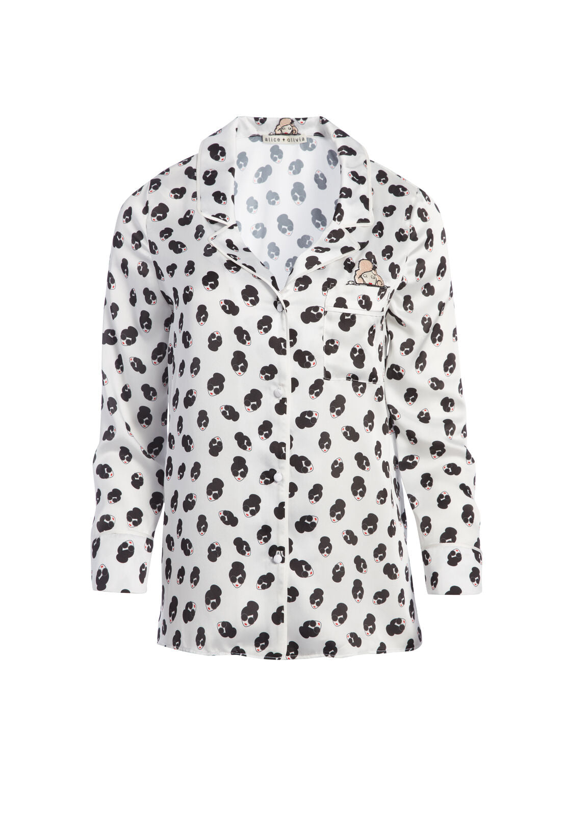 AO X MORGAN LANE KEIR PAJAMA TOP-ALICE + OLIVIA