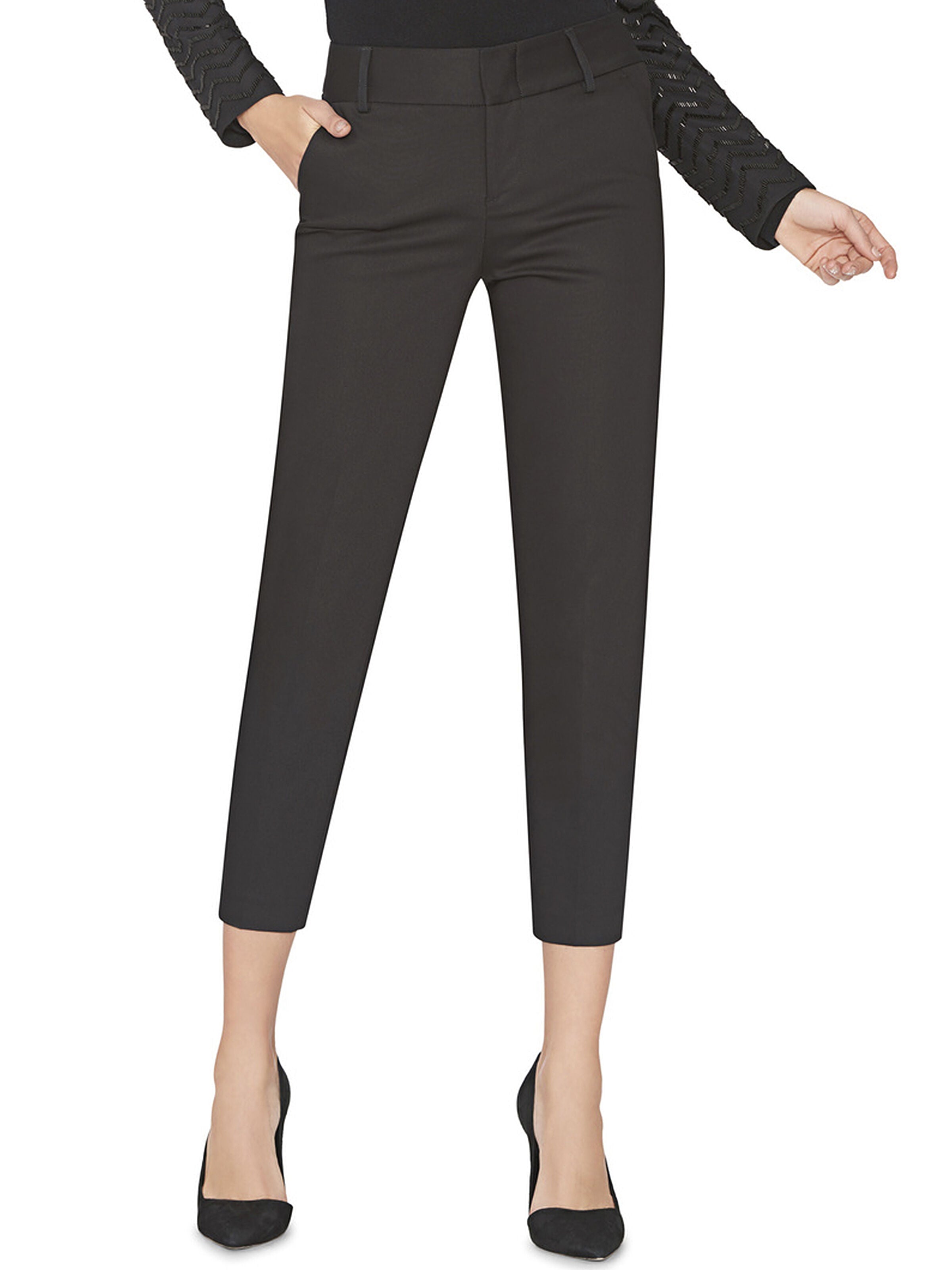 STACEY SLIM TROUSER-Black-ALICE + OLIVIA
