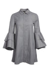 JEM CAMICIA DOPPIA TRUMPET MANICA CORTA VESTITO-ALICE + OLIVIA