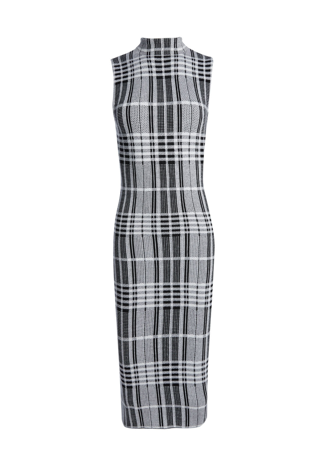 Robe sans manches à col montant zippé HANA BK