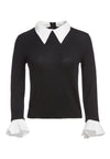 MAGLIONE ASTER CON POLSINI A RUFFLE-ALICE + OLIVIA