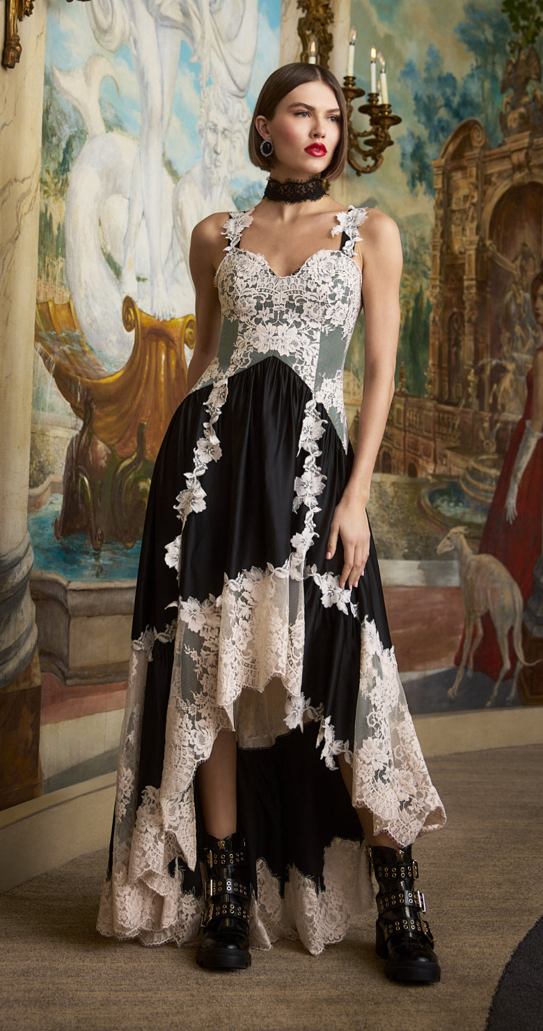 HENRIETTA BELTED MIDI DRESS in FLORAL RADIANCE | ALICE + OLIVIA