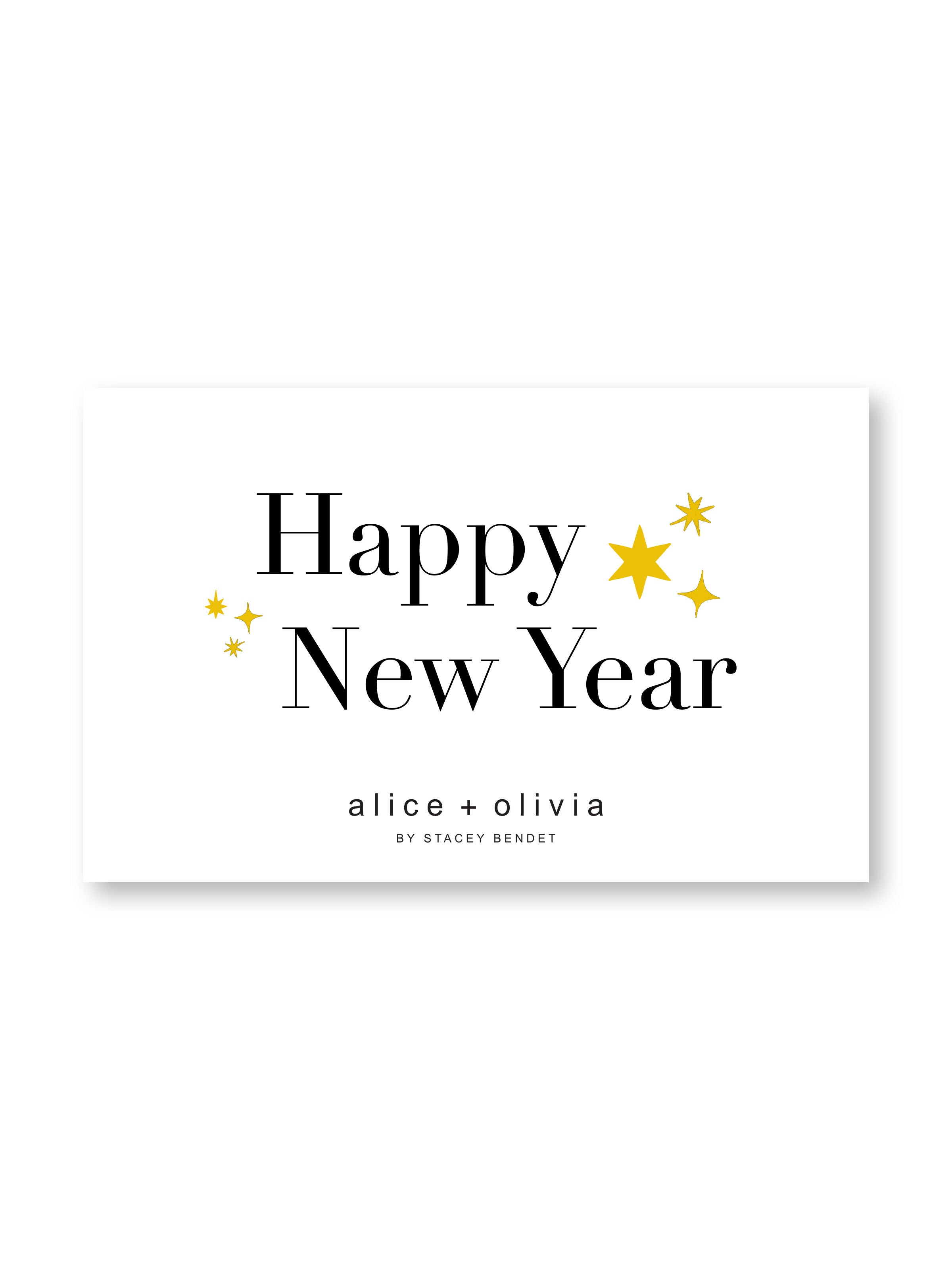HAPPY NEW YEAR E-GIFT CARD-ALICE + OLIVIA