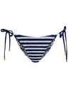 A+O X PQ SWIM REVERSIBLE SIDE-TIE FULL BOTTOM-FLOWER FIELD MIDNIGHT BLUE-ALICE + OLIVIA