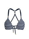 A+O X PQ SWIM RILEY REVERSIBLE T-BACK TRIANGLE TOP-FLOWER FIELD INDIGO-ALICE + OLIVIA