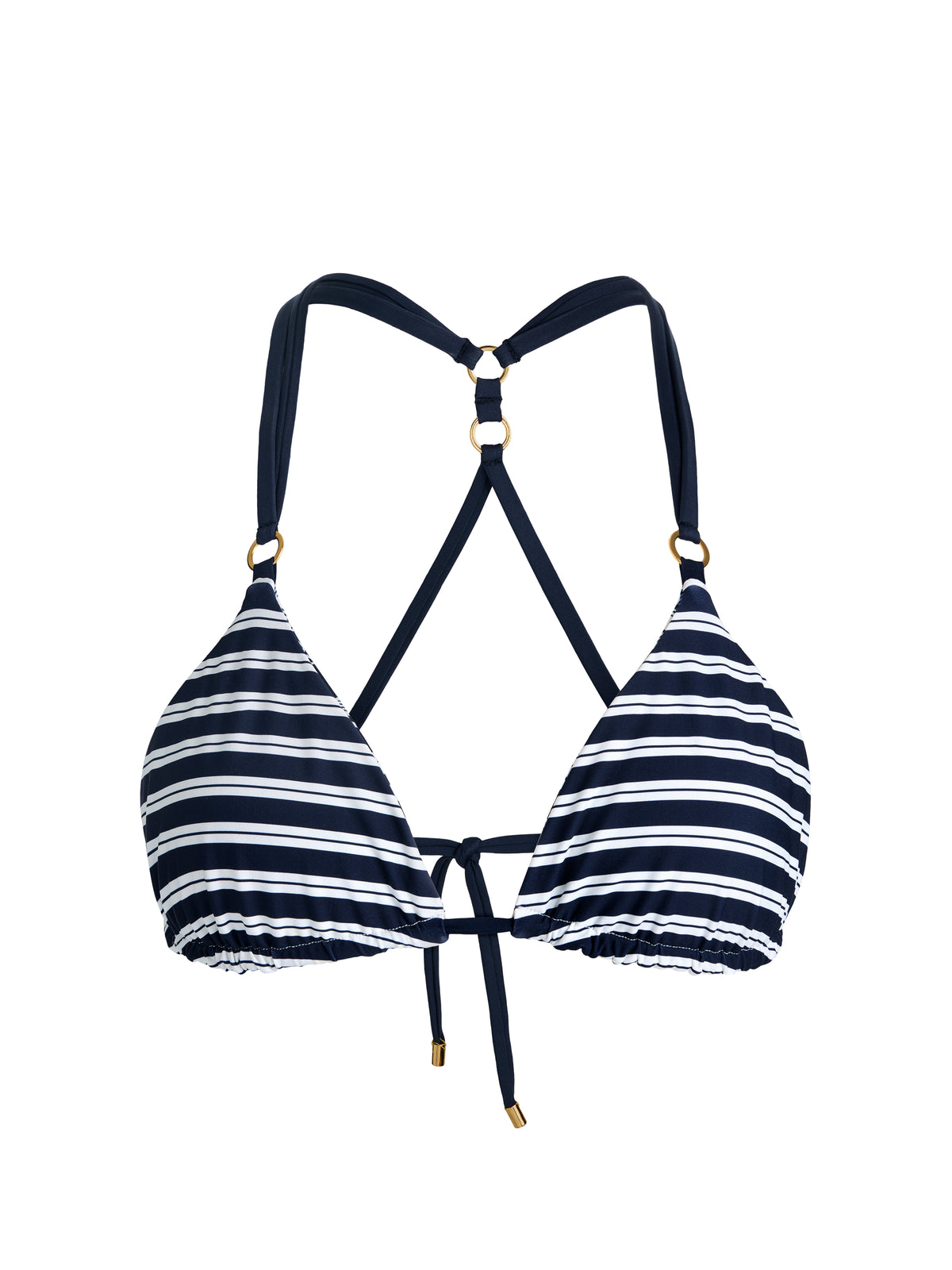A+O X PQ SWIM RILEY REVERSIBLE T-BACK TRIANGLE TOP-FLOWER FIELD INDIGO-ALICE + OLIVIA