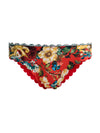 A+O X PQ SWIM AUBREE REVERSIBLE SCALLOPED FULL BOTTOM-GARDEN VISTA CANDY APPLE-ALICE + OLIVIA