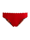 A+O X PQ SWIM AUBREE REVERSIBLE SCALLOPED FULL BOTTOM-GARDEN VISTA CANDY APPLE-ALICE + OLIVIA