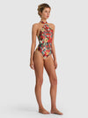 A+O X PQ SWIM DELILAH CROSS FRONT ONE-PIECE-GARDEN VISTA CANDY APPLE-ALICE + OLIVIA