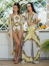 A+O X PQ SWIM CROSS FRONT ONE PIECE-GOLDEN COAST-ALICE + OLIVIA