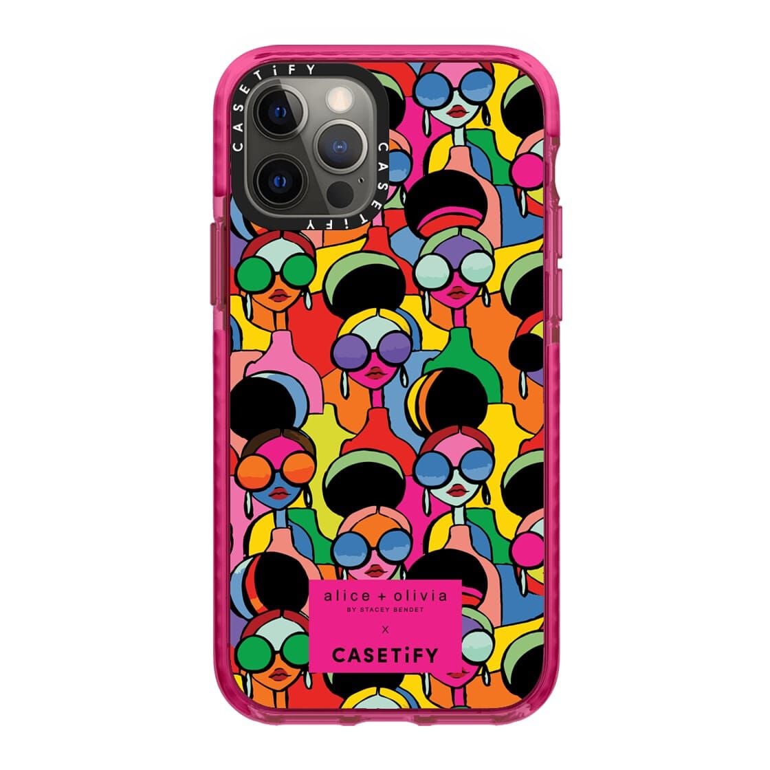 A+O X CASETIFY IPHONE 12 PRO CASE-BLACK/WHITE-ALICE + OLIVIA
